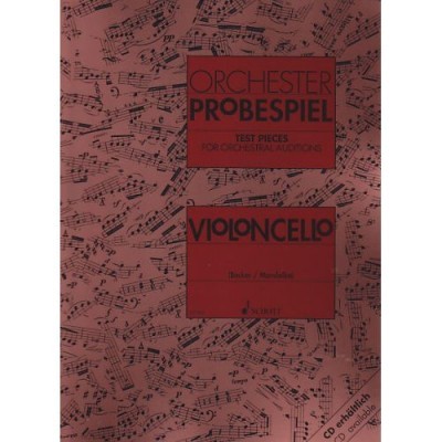 Capa de livro musical para violoncelo com pautas musicais
