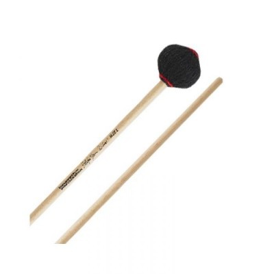 Baquetas de madeira com cabeça preta e linha vermelha