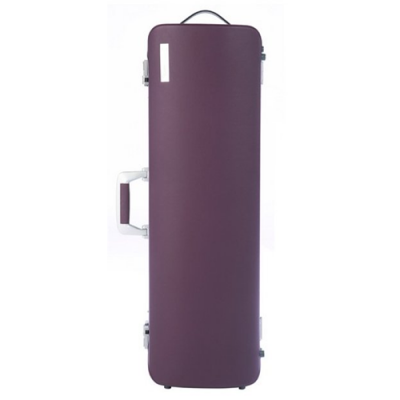 Estojo rígido roxo para instrumento musical com alças