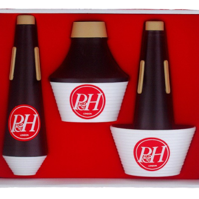 Suportes para trompete ou trompa PH LONDON em caixa vermelha