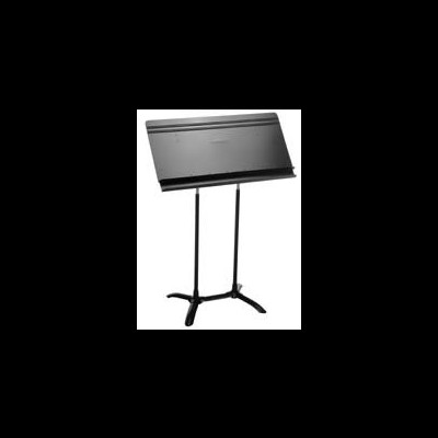 Suporte para partituras musical em metal preto com base de três pés