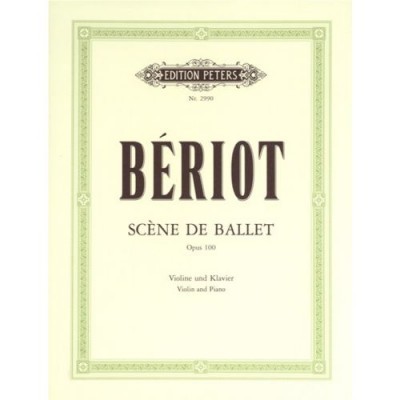 Capa de partitura musical Bériot Scène de Ballet
