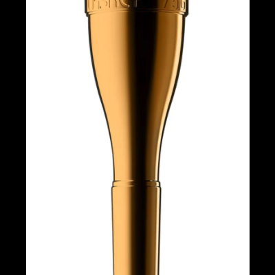Bocal dourado para trompete com inscrição TRISKEY 7SC