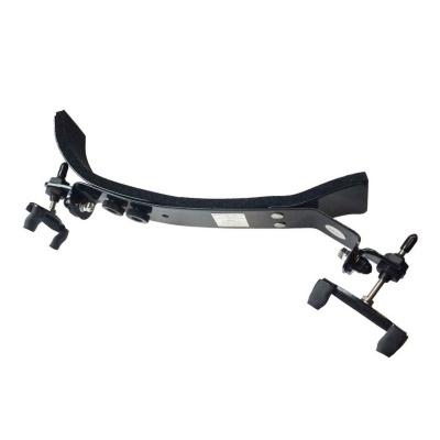 Suporte de ombro para violino ou viola preto com parafusos de ajuste