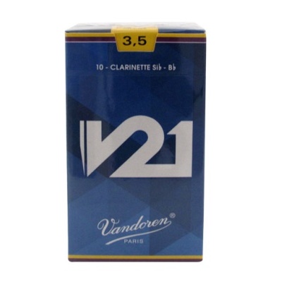 Embalagem azul de palhetas Vandoren V21 para clarinete