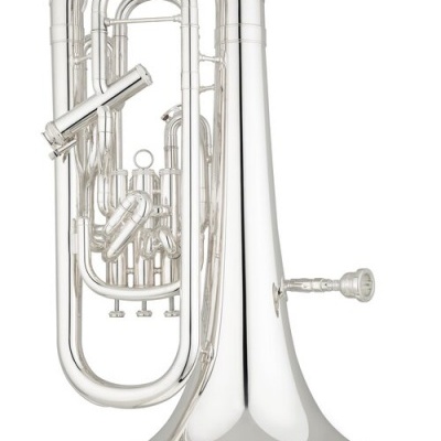 Eufónio prateado com três pistões