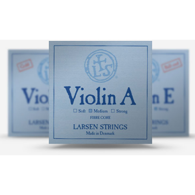 Pacote de cordas para violino Larsen Strings Violin A em azul