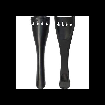 Conjunto de duas presilhas negras de plástico com fendas decorativas