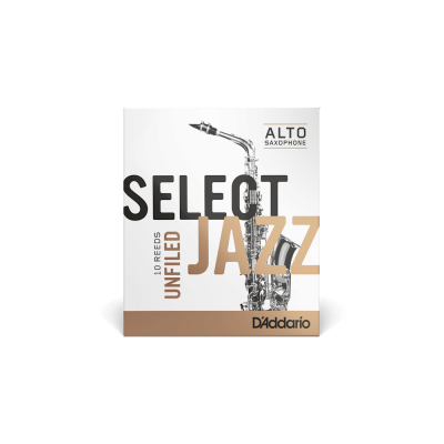 Pacote de palhetas para saxofone alto D'Addario Select Jazz
