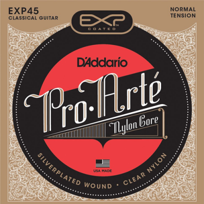 Embalagem de cordas de guitarra clássica D'Addario Pro-Arté tensão normal