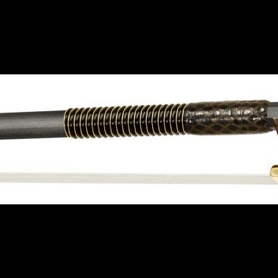 Arco de violino com cabo e ponta em osso clara