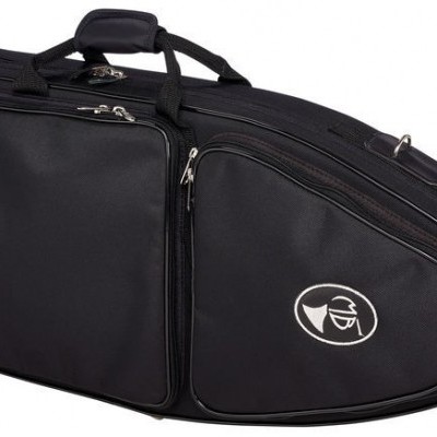 Mala preta para transporte de raquetes com bolso frontal e logótipo branco