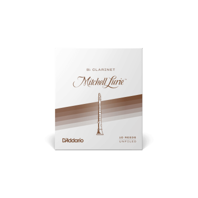 Embalagem branca de palhetas para clarinete Mitchell Lurie da D'Addario