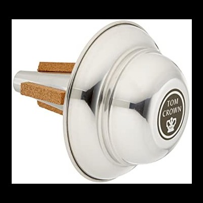 Pavio para cachimbo em metal prateado com cortiça e selo TOM CROWN