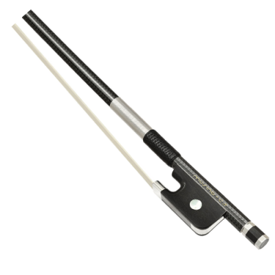 Arco para violoncelo com cabo preto e madeira clara