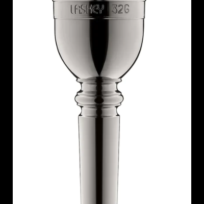 Bocal metálico cromado para instrumento musical com gravação LASKY 32G