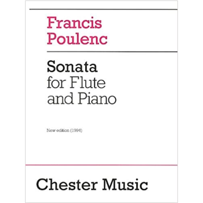 Partitura musical Sonata for Flute and Piano de Francis Poulenc.