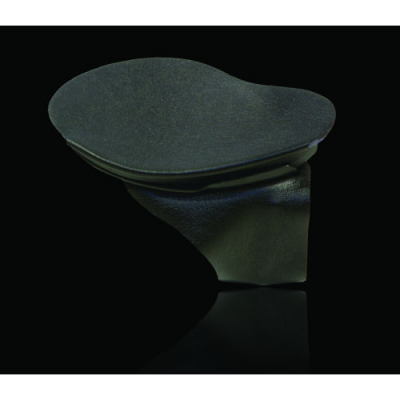 Almofada preta para apoio de pulso com base flexível