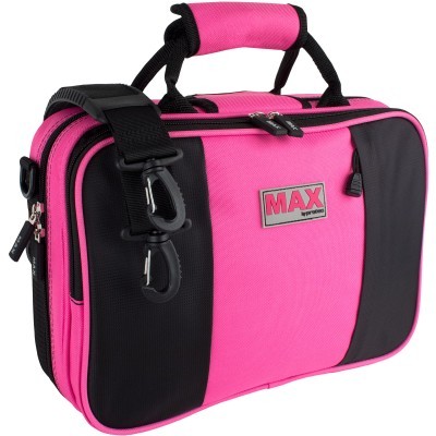 Bolsa rosa e preta MAX BY PRIME com zipper e pega acolchoada
