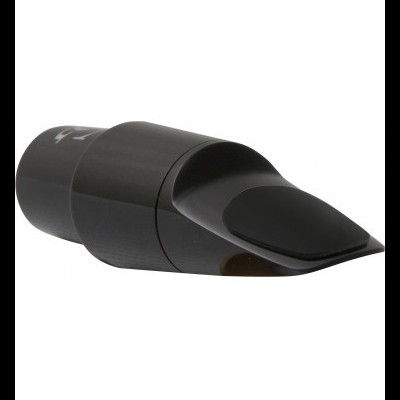 Bocal preto para saxofone com acabamento brilhante