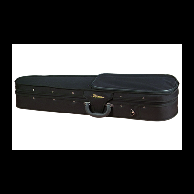 Estojo preto para violino com alça e bolso frontal