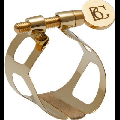 Abraçadeira dourada para instrumento musical com parafuso ajustável BG