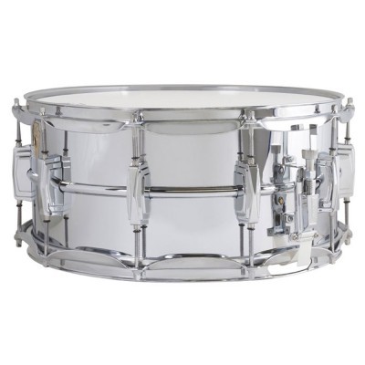 Bateria caixa cromada de metal com tampo branco