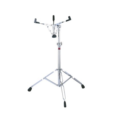 Suporte para caixa de bateria metálico cromado com pernas e braços reguláveis