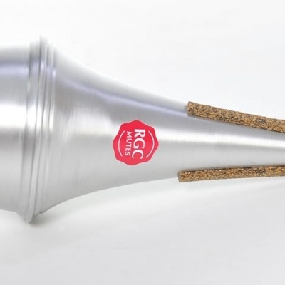 Surdina RGC MUTES em alumínio prateado com tiras de cortiça