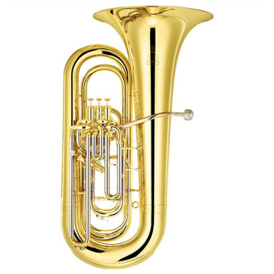 Tuba dourada brilhante