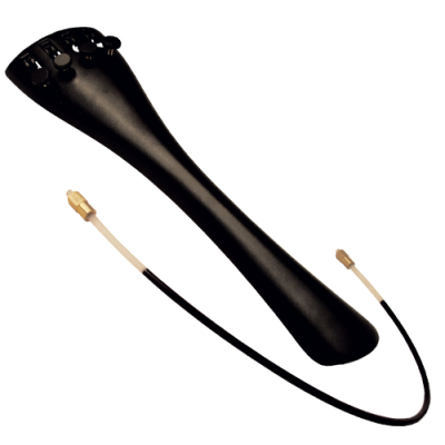 Ponte preta para violino com corda e extremidades metálicas