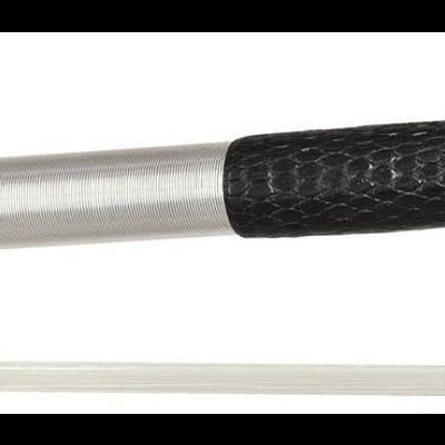 Arco para violino com vara preta e empunhadura texturizada