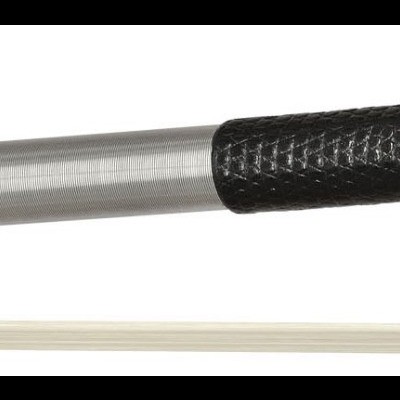 Arco para violino com vara preta e crina branca