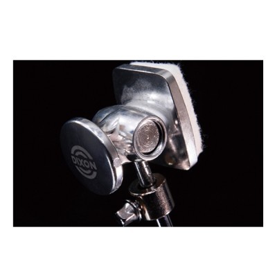 Suporte de prato de bateria DIXON metal prateado com feltro branco