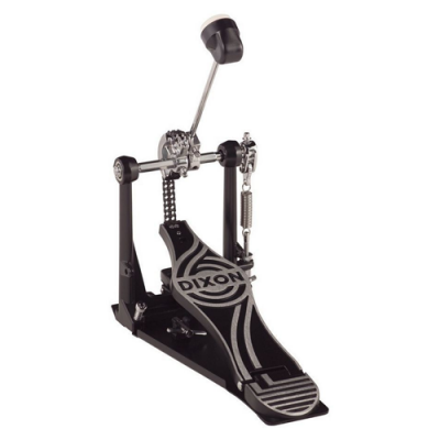 Pedal de bateria preto e cinzento da marca Dixon