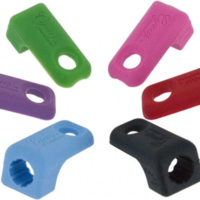 Capas de plástico coloridas para chaves de caixa com texto Gravura