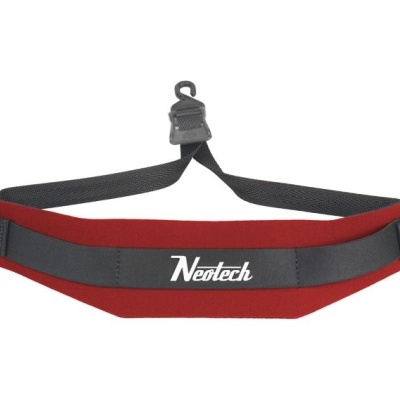 Cinto vermelho e preto da marca Nedtech com fivela e correia ajustável