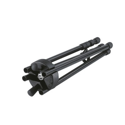 Suporte trípode para microfone preto dobrado