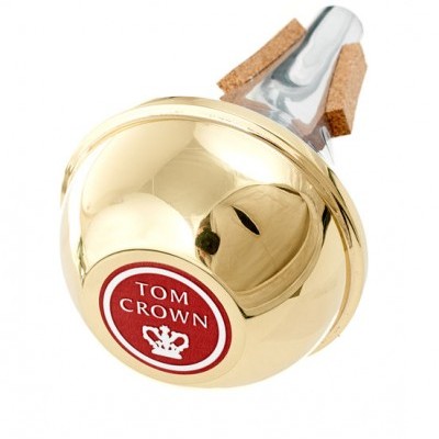 Saca-rolhas dourado com etiqueta vermelha TOM CROWN