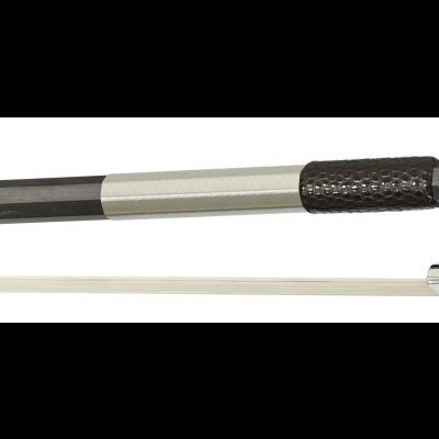 Arco para violino com talão madeira castanha e vara preta