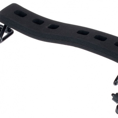 Acessório para ombro em espuma preta com estrutura metálica preta