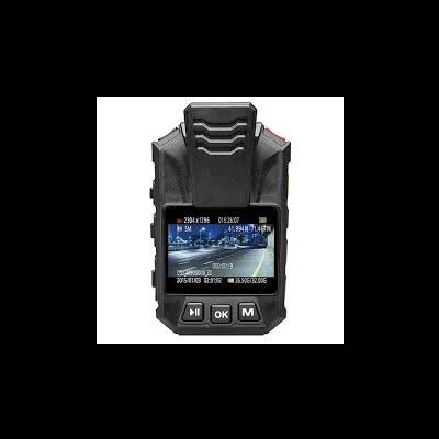 Câmara de ação preta com ecrã colorido e botões de controlo