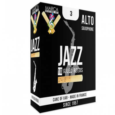 Embalagem preta para palhetas de saxofone alto Jazz 10 palhetas número 3