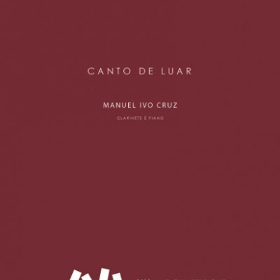 Capa vinho de livro de música 'CANTO DE LUAR' para clarinete e piano