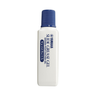 Frasco branco com tampa azul de Yamaha Slide Grease Gel