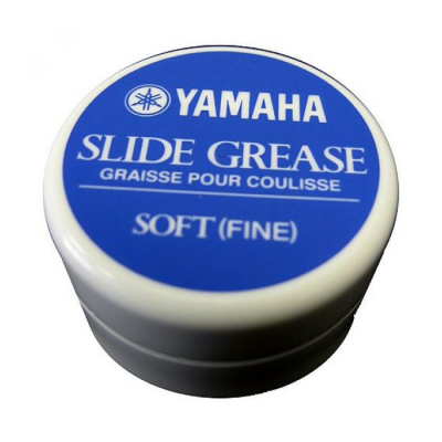 Frasco branco com tampa azul de graxa lubrificante Yamaha Slide Grease