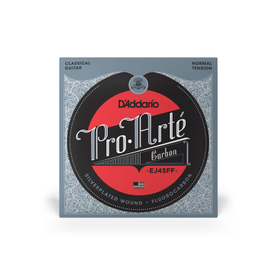 Embalagem de cordas para guitarra clássica D'Addario Pro-Arte Carbon EJ45FF