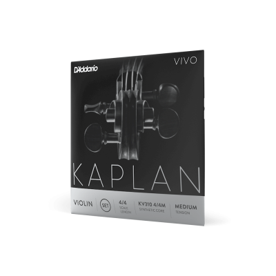 Embalagem de cordas para violino D'Addario Kaplan Vivo 4/4 tensão média