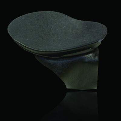 Apoio de pulso preto para teclado ou rato com superfície macia e base rígida