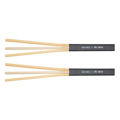 Par de baquetas oriunda da colaboração RE-MIX e VIC FIRTH